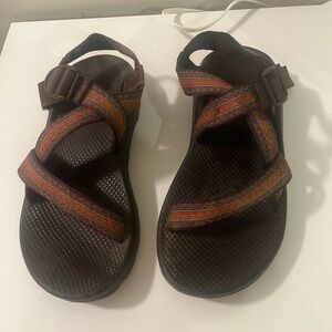 EUC Chaco Sandals Z/1 classic Brown Orange men’s 9